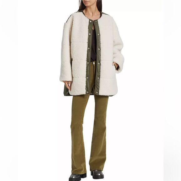 NWT Frame Oversized Sherpa Army Jacket Small - Picture 14 of 14